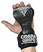 Cobra Grips PRO Weight Lifting Gloves Heavy Duty Straps Alternative Power Lifting Hooks for Deadlifts Wrist Wraps Support Bodybuilding (PRO Model for Men One Size, Black Rubber)