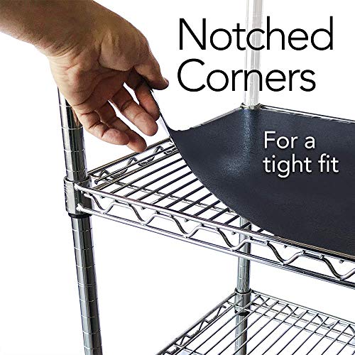 Resilia Shelf Liner Set For Wire Shelving Units – 5 Pack, 18 Inches X 36 Inches, Black Vinyl, Heavy Duty, Made In The Usa, For Kitchen, Bathroom, Garage Storage #TOP4