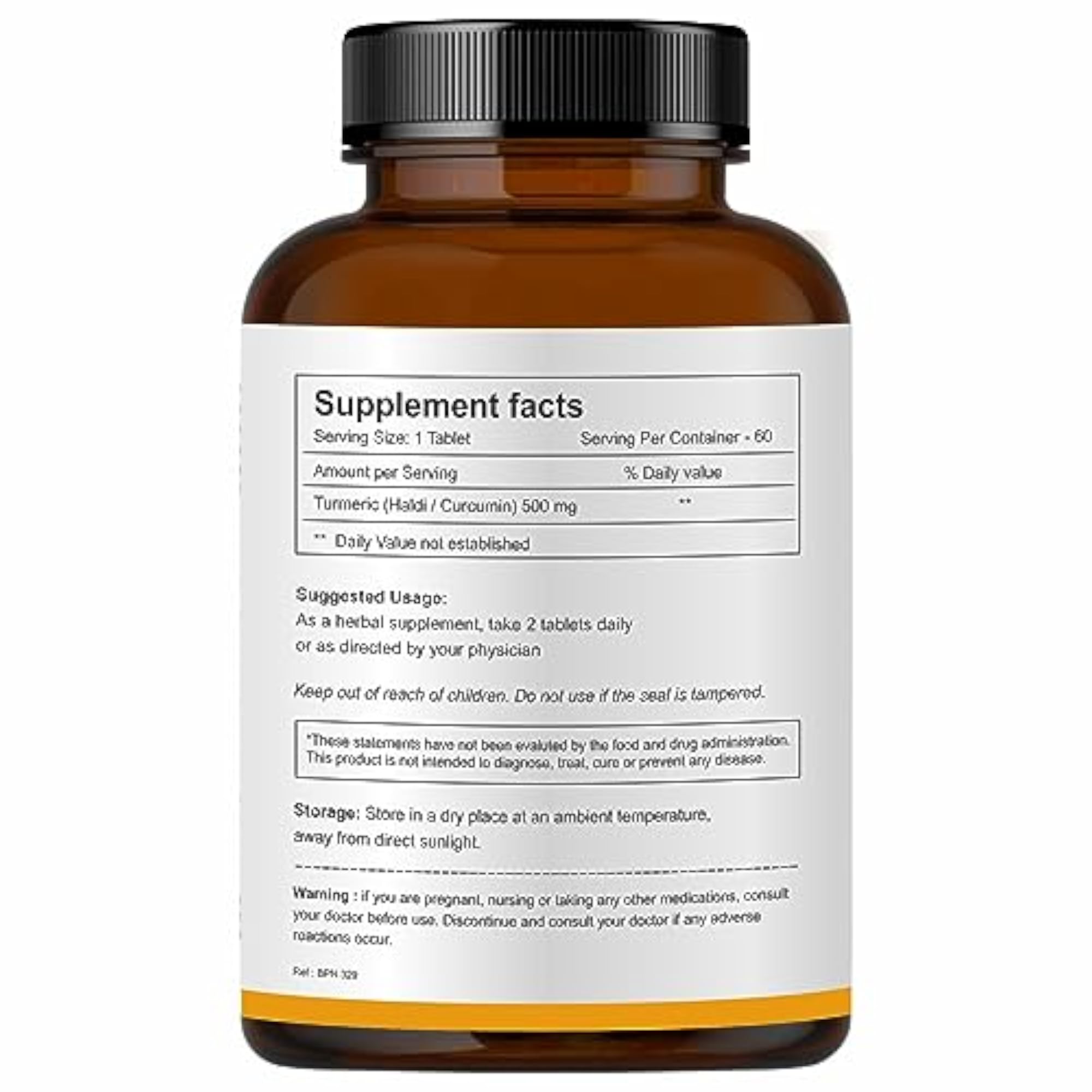 Herb Essential Turmeric Tablets 500 Mg 60 Tablets