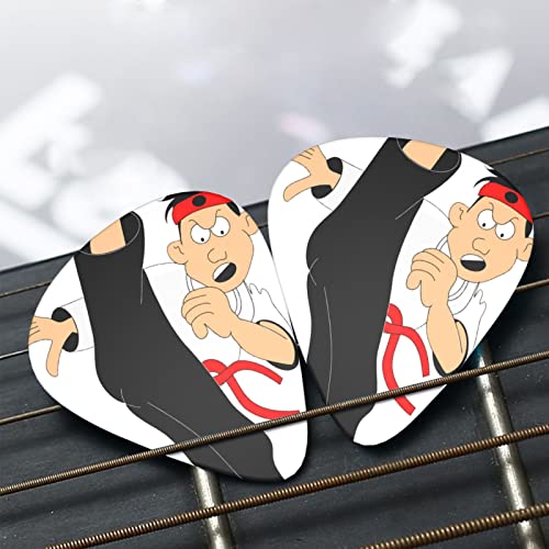 Médiators de karaté de dessin animé 12 médiators tendance et durables dans une boîte pour ukulélé guitare électrique basse - Les Beatles, Paul McCartney, John Lennon, RIngo Starr, George Harrison Médiators de karaté de dessin animé 12 médiators tendance et durables dans une boîte pour ukulélé guitare électrique basse – Image 8