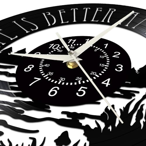 Reloj de pared analógico moderno redondo de 12 pulgadas miniatura 4