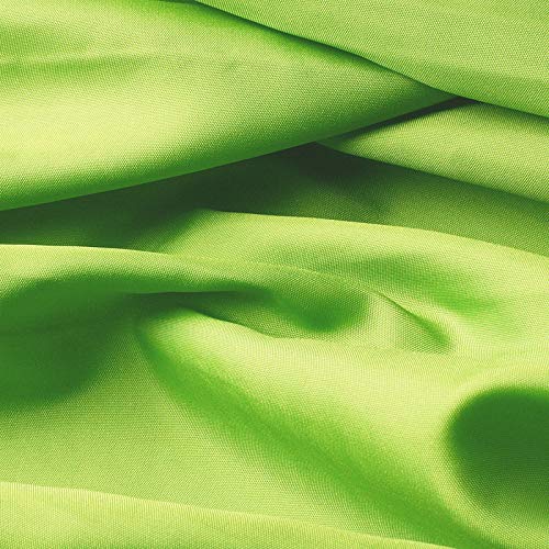 (1,99€/m) Taffetas de soie - tissu universel en 27 couleurs - tissu de doublure - décoration - vendu au mètre (vert pomme)