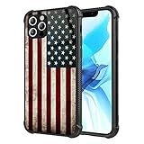 iPhone 12 Case,American Flag Marble Pattern iPhone 12 Pro Cases for Girls Men Boy [Anti-Scratch]...
