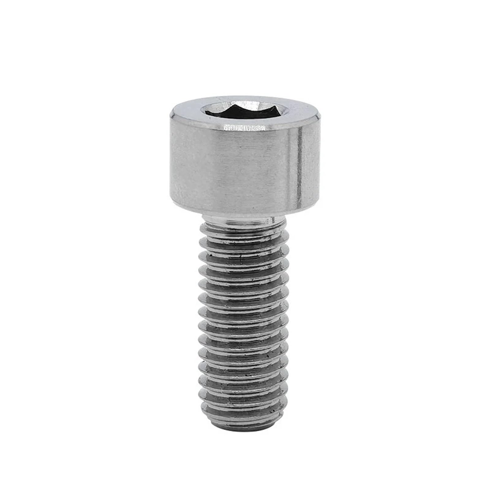 Tornillo Moleteado Tornillos de zócalo hexagonales cabeza cilíndrica aleación titanio tornillos magnéticos Para uso industrial(M2x14mm)