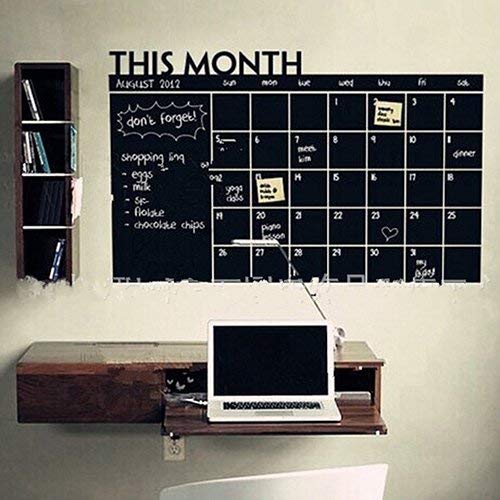 Monthly Planner To Do List Memo Board Chalkboard Blackboard Sticker Wall Calendar For Home Office 60cm X 92cm Chalkboard