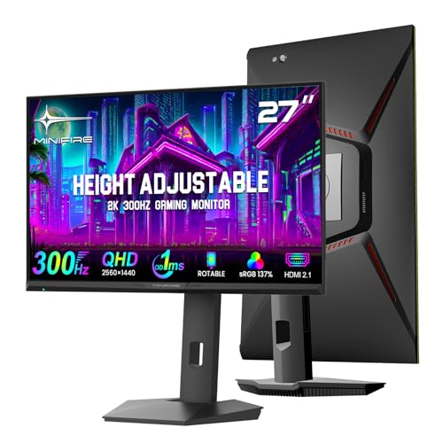 Minifire 27' QHD 300Hz 1ms Fast-IPS Gaming Monitor(MFG27F6Q Pro)