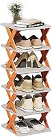 Vista 1 de Organizador de almacenamiento de zapatos de varias capas, zapatero estrecho y vertical, pequeño soporte vertical para zapatos, organizador