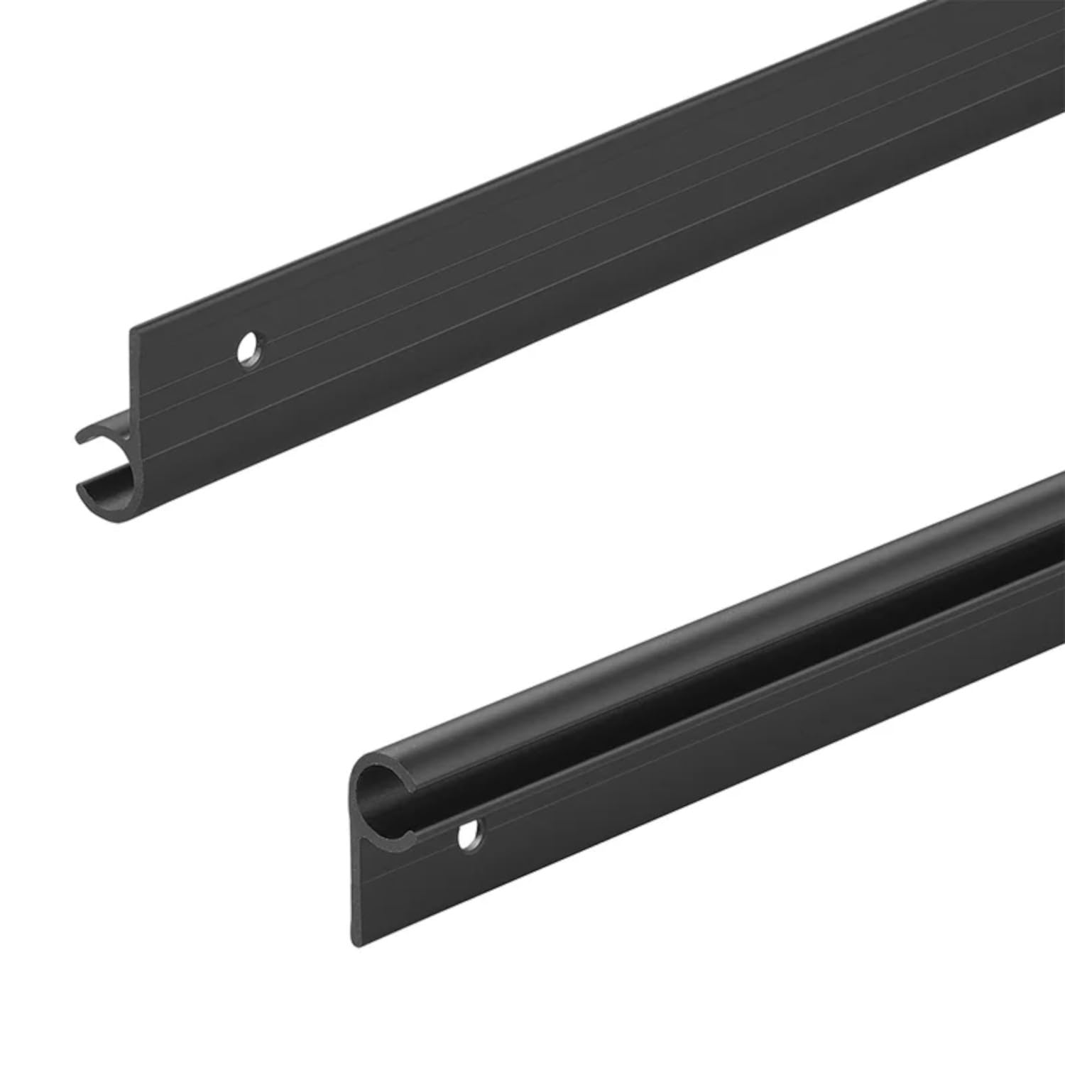 3 STK Kederleiste Aluminium eloxiert schwarz 90 Grad 100 x 2,7 cm Set | Kederschiene zur Montage an Windblende und Radabdeckung, für Keder 7-9 mm Preiswert&Gut