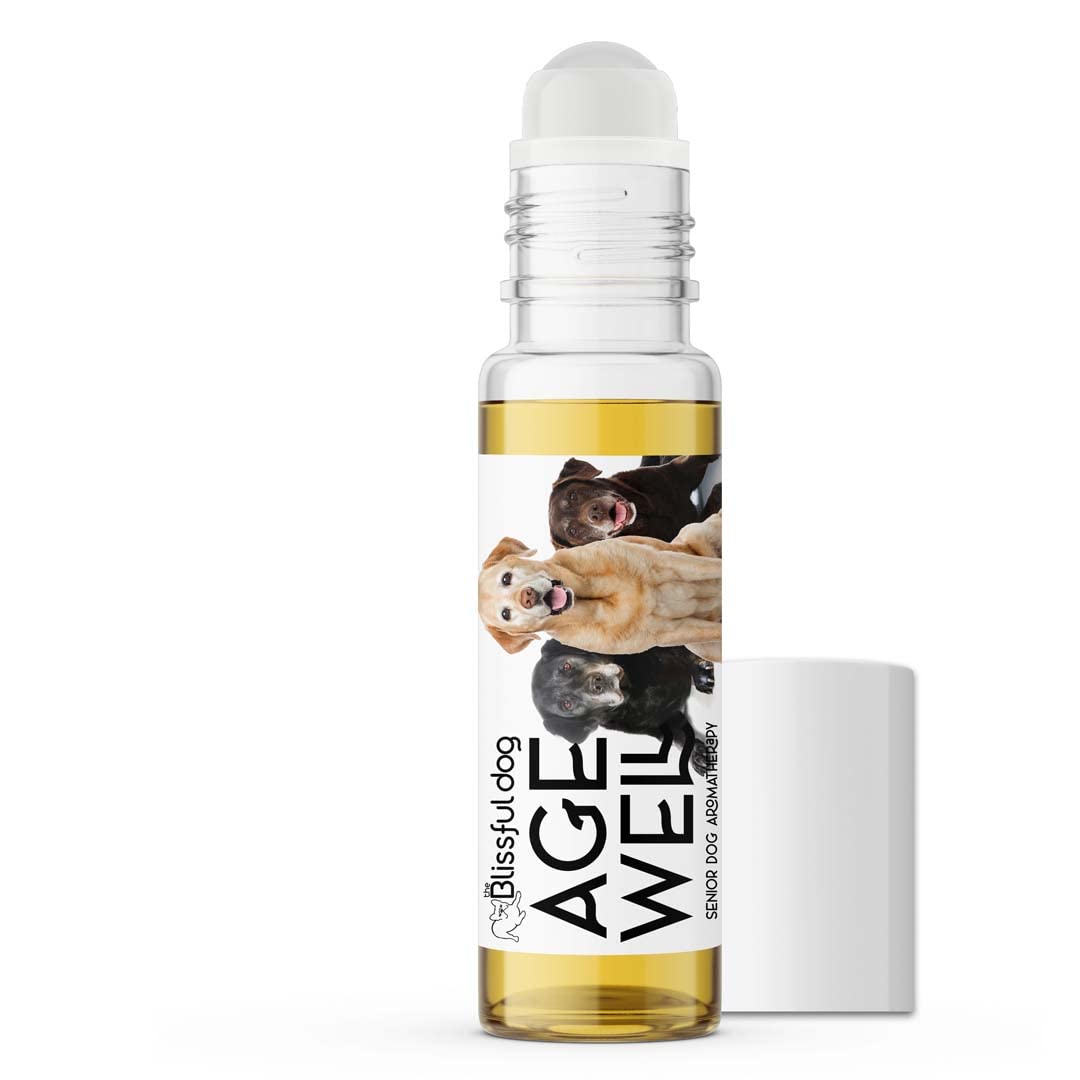 The Blissful Dog Labrador Retriever Age Well Dog Aromatherapy Roll-On Bottle for Your Dog's Peaceful Ageing