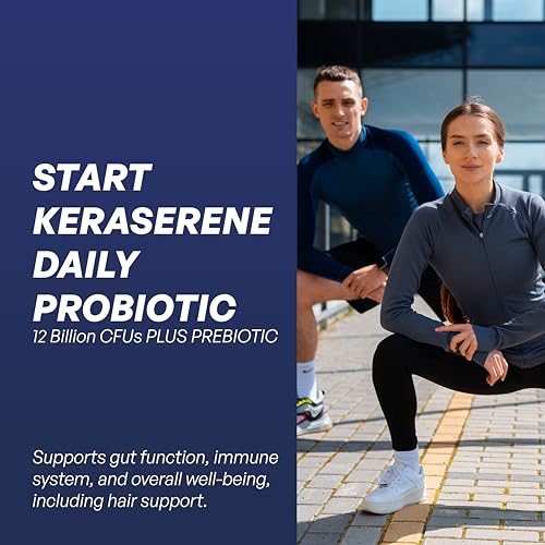 Image of Keraserene Probiotics Hair Care Supplements | Scientifically Designed by CSIR-IMTECH | For Hair Care - 30 Veg Capsule (Pack of 3x10) Men & Women