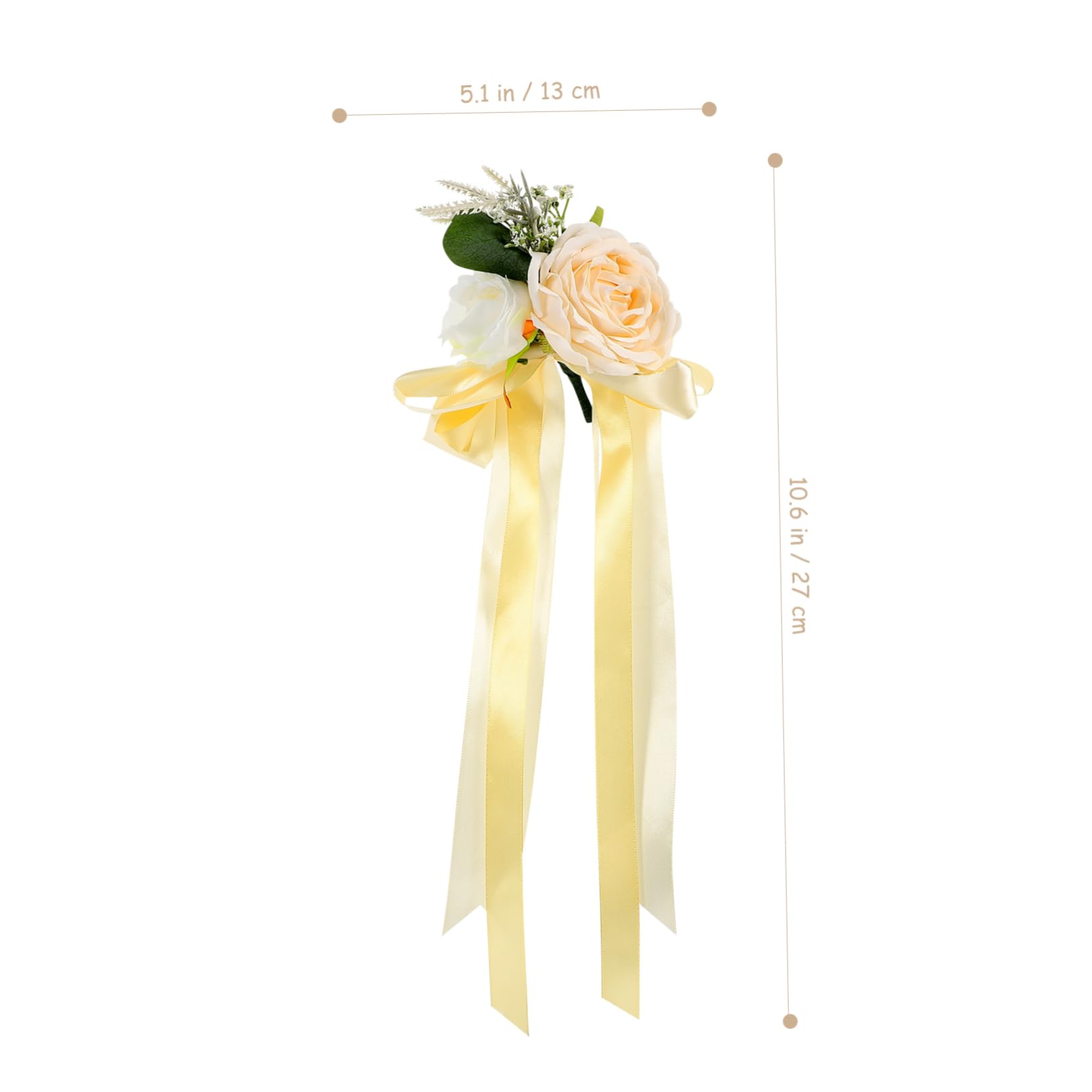 STOBAZA 6stücke Teiliges Hochzeitsauto Dekorationsset Mit Künstlichen Rosen Für Rückspiegel Und Türgriffe Stilvolle Blumenarrangements Für Braut Und Hochzeitsfeier Langlebige Und