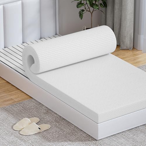 مرتبة مفردة من اسفنج ميموري فوم من جويدري، مرتبة سرير عالية الكثافة جيدة التهوية، مع غطاء مانع للانزلاق قابل للازالة والغسل (190 × 90 × 10)