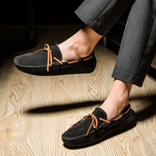 Men's Bow - Detailed Loafers, Slip - on Casual Shoes - Ideal for Leisure Trips, Urban strolls & Office Commute4