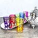 Moroccan Glasses Artisan Hand-Made Multipurpose 170 ml 6 oz Tea, Coffee and Wine Moroccan, Hot & Cold Tumbler - Marrakech & Casablanca Tea Cups Set of 6 Hand Blown Colorful Made in Morocco (6 Colors)