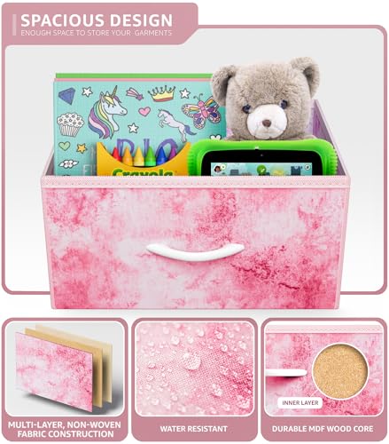 Sorbus Kids Dresser, Cube Storage for Bedroom (8 Drawer, Tie Dye Pink) - image 6