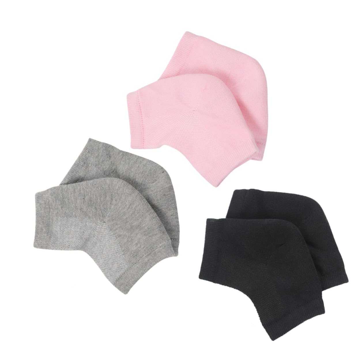 Beatifufu Moisturizing Gel Socks for Men Women Grey Breathable Ankle Socks Heel Protection