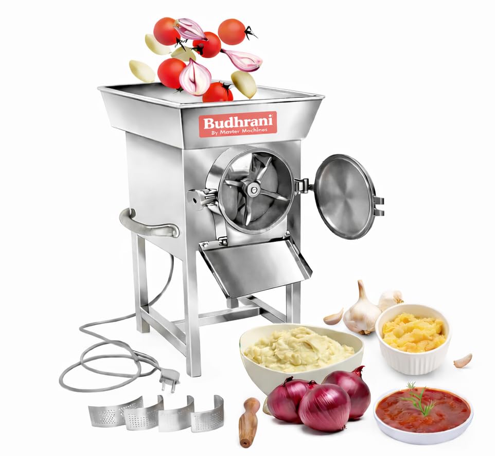 by Master Machines Stainless Steel Commercial Wet Mill Grinder Gravy Machine, Ginger Garlic Paste Maker - Catering - Hotel Industry Machine for Wet Grinding, (2HP) 1 Year Warranty MM - 15