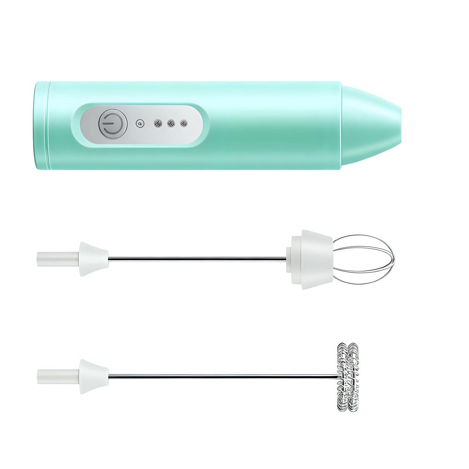 Rechargeable Electric Milk Frother Handheld Foam Maker Mixer Stainless Steel for Latte Cappuccino Chocolate Portable Rechargeable Electric Milk Frother Foam Maker Stainless Steel Handheld Foamer Drink
