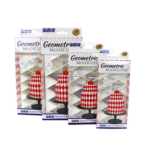 PME GMC163 Geometric Multicutter for Cake Design-Diamond XL, Large Size, Weiß - Image 3