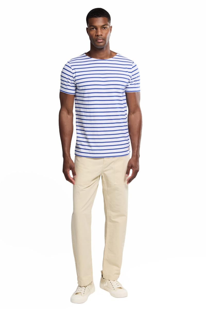 Armor Lux Men's Hoedic T-Shirt Not Applicable, Multicolour (Blanc/Etoile Dw5), Medium