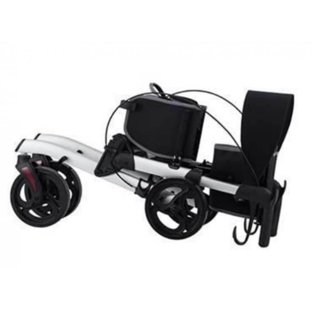 Rollator deambulatore pieghevole in alluminio Ra-172 mod. Sparta Intermed. Per anziani e disabili. Ideale per riabilitazione post operatorio. Officine Ortopediche