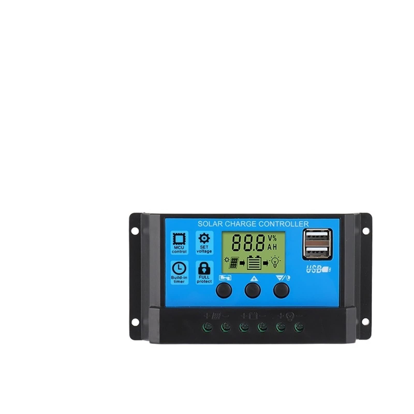Solar Controller, 30A PWM Solar Controller Charging and Discharging Photovoltaic Intelligent System(Basic Model YJSS 30A)