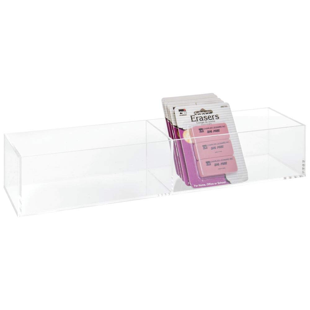 Acrylic Display Tray, Countertop, 2 Compartment, 26177