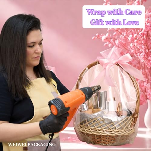 Image of Weiwei - 100PCS 18 X 24 inch Odorless PVC Heat Dome Shrink Wrap Bags 100 Gauge with Vent Hole