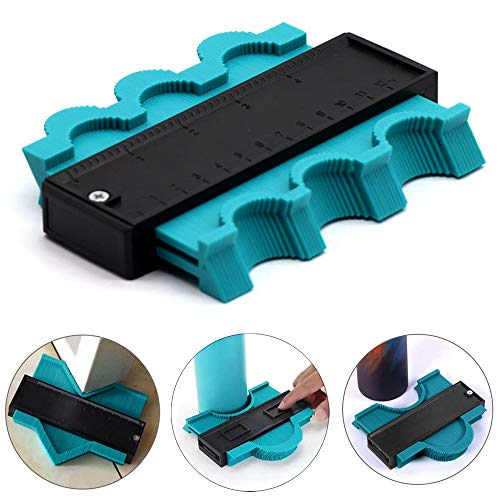 Ymwave 120 mm Herramienta de Medición de Contorno Medidor de Perfil Irregular en Plastico para Medición Profesional de Precisión - Verde