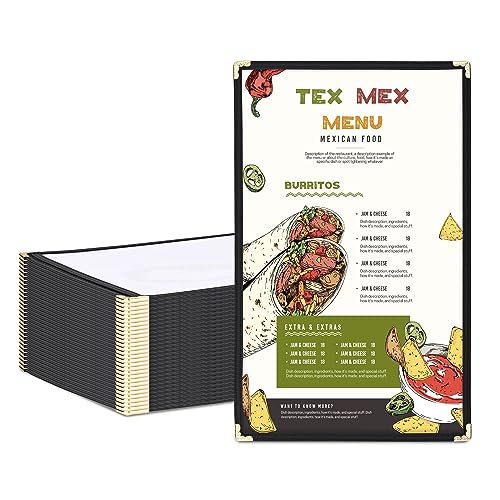 WeChef 30 Pack Restaurant Menu Covers 8.5x14