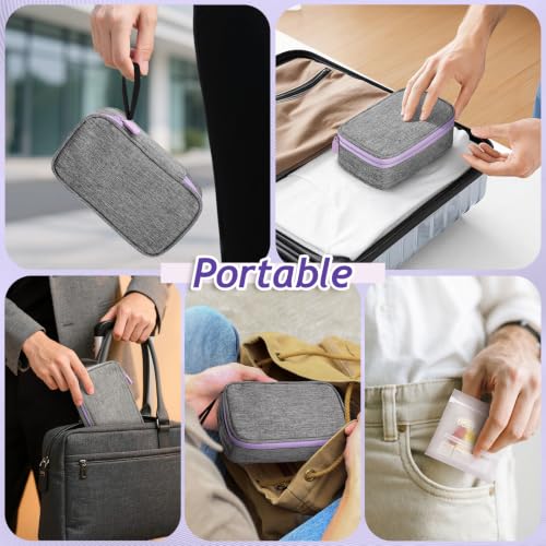 Image of Pill Bags for Travel 120 Pcs, Clear Pill Pouches with Storage Organizer Case, Marker and Pill Remover - Resealable Pill Pockets for Daily and Travel Medication Management