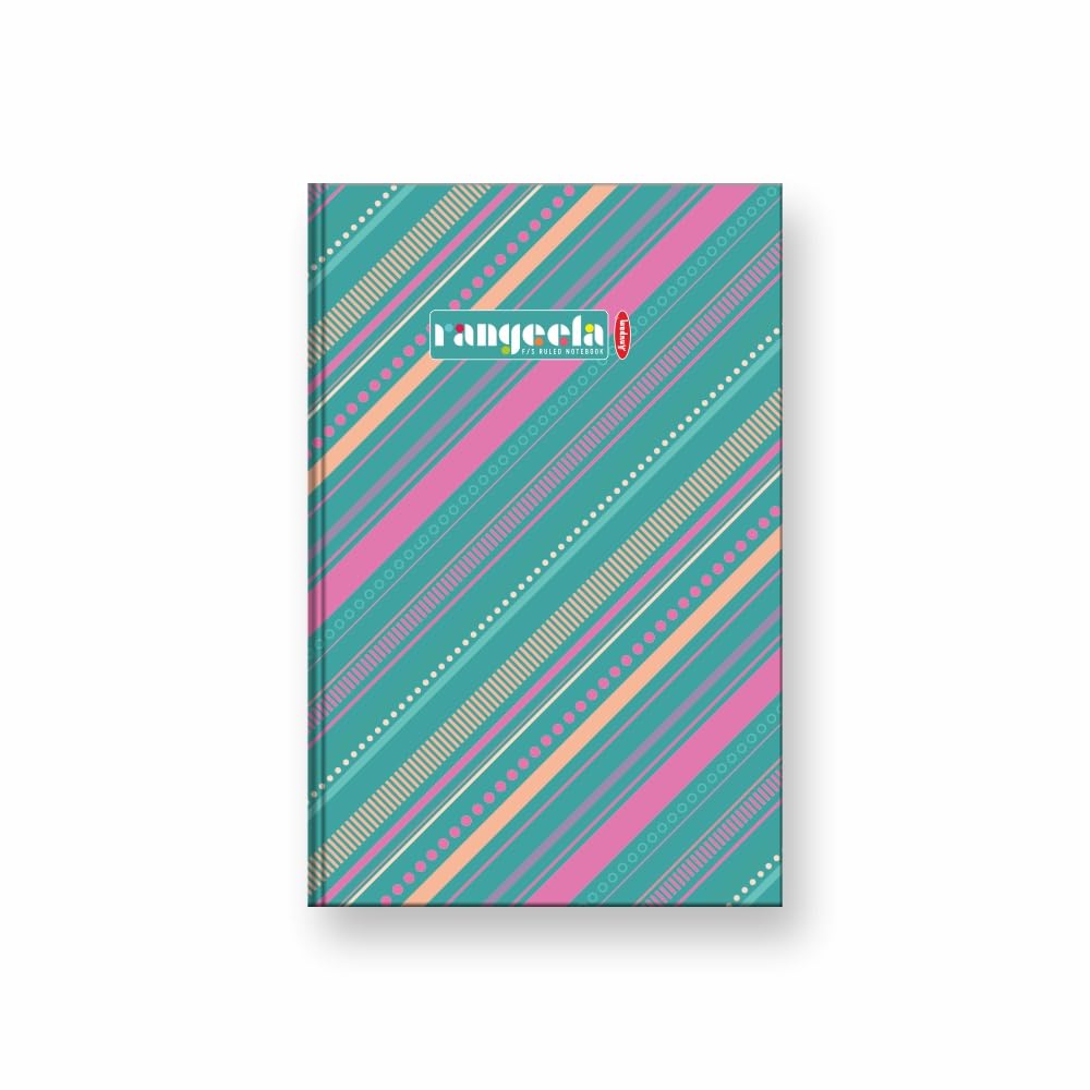 Anupam Rangeela Notebook - Hard cover Long Book - Size 34 cm x 21 cm - Single Line - 70 GSM Paper - 280 Pages - For Students, Shops, Office, Warehouse and Factory use