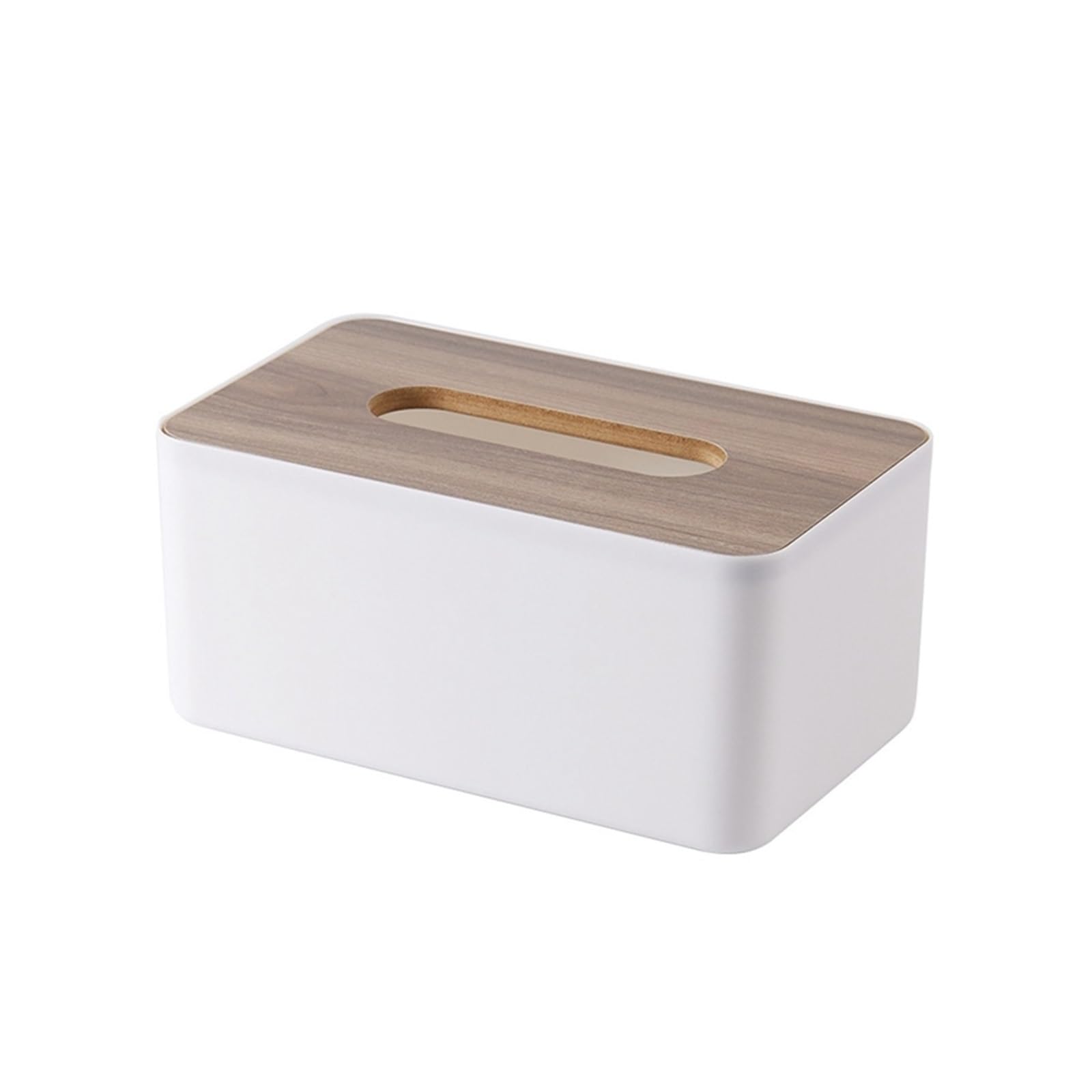 Xdgsdrdf White Living Room Desktop Wood Simple Drawing Paper Box Creative(White)