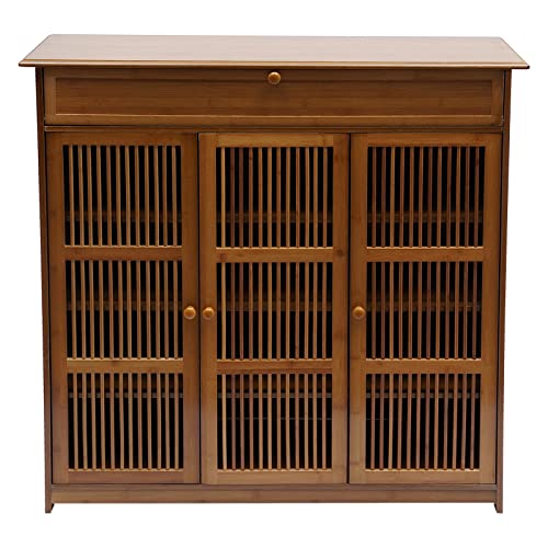3 Door Bamboo Shoe Cabinet, 39