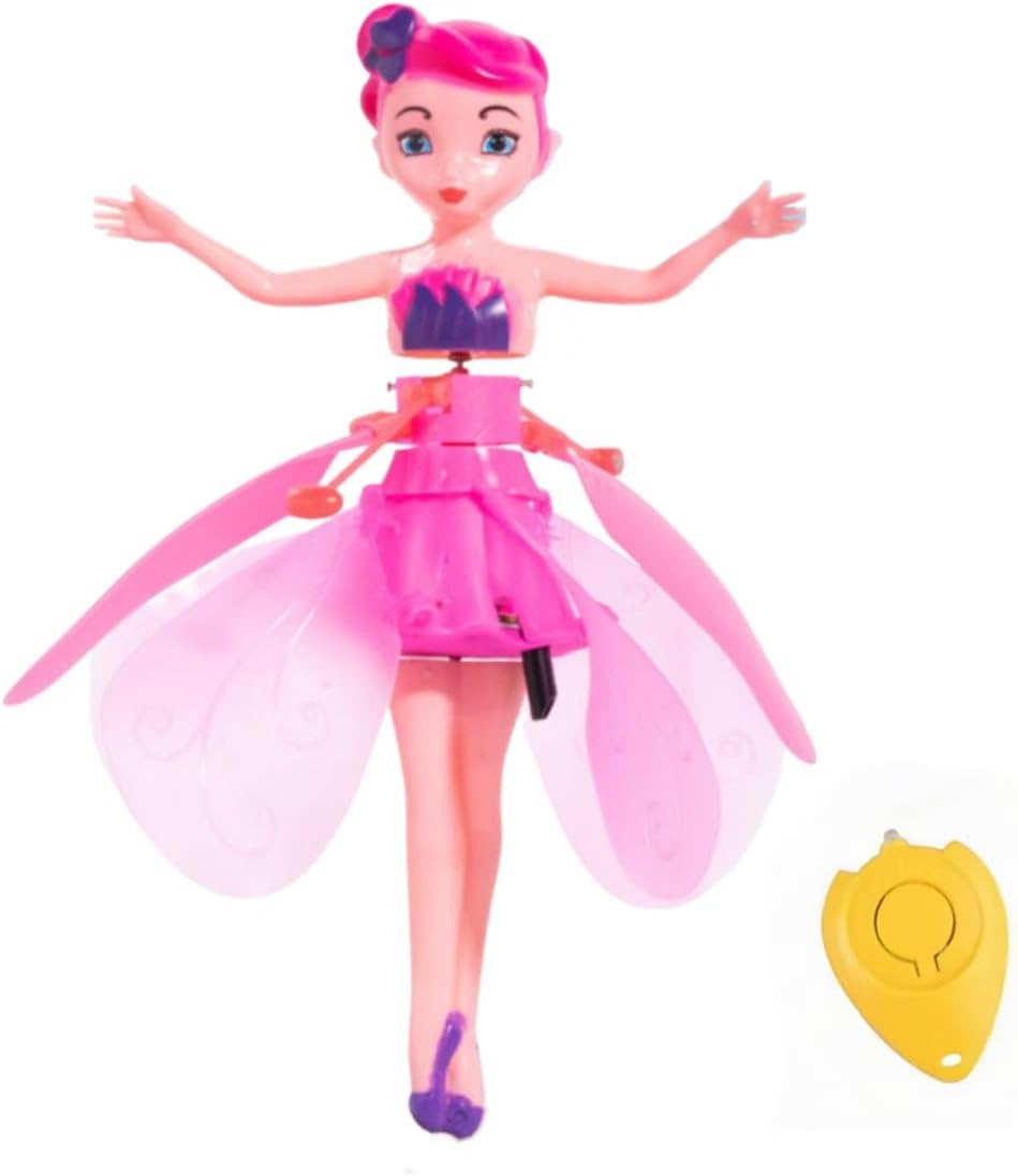 Purple Flying Fairy Princess Doll | Hand Induction Flying Toy, LED Lights, DIY Assembly Interactive Toy, For Girls Age 6+