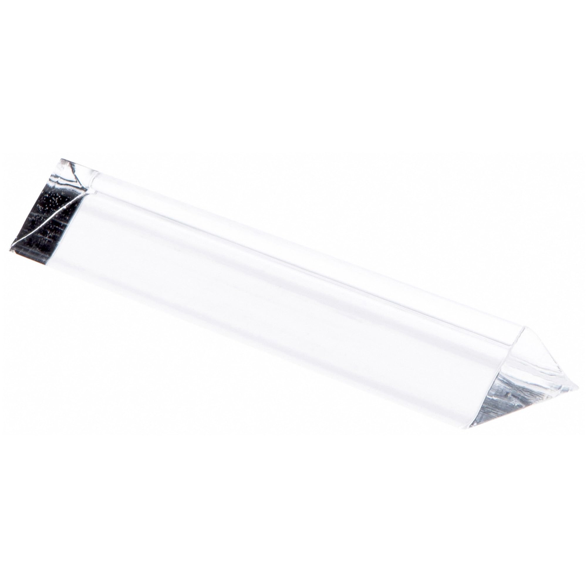 Plymor Clear Acrylic Triangular Label Display Block, 6" W x .75" D x .75" H (12 Pack)