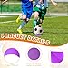 wlilupah 6 Pcs Poly Spots Markers 4 Inch Floor Spot Markers Dots for Gym Marker Poly Sports Training for Gym Floor Soccer Basketball Speed Agility Training Field Marking Equipment (Purple)