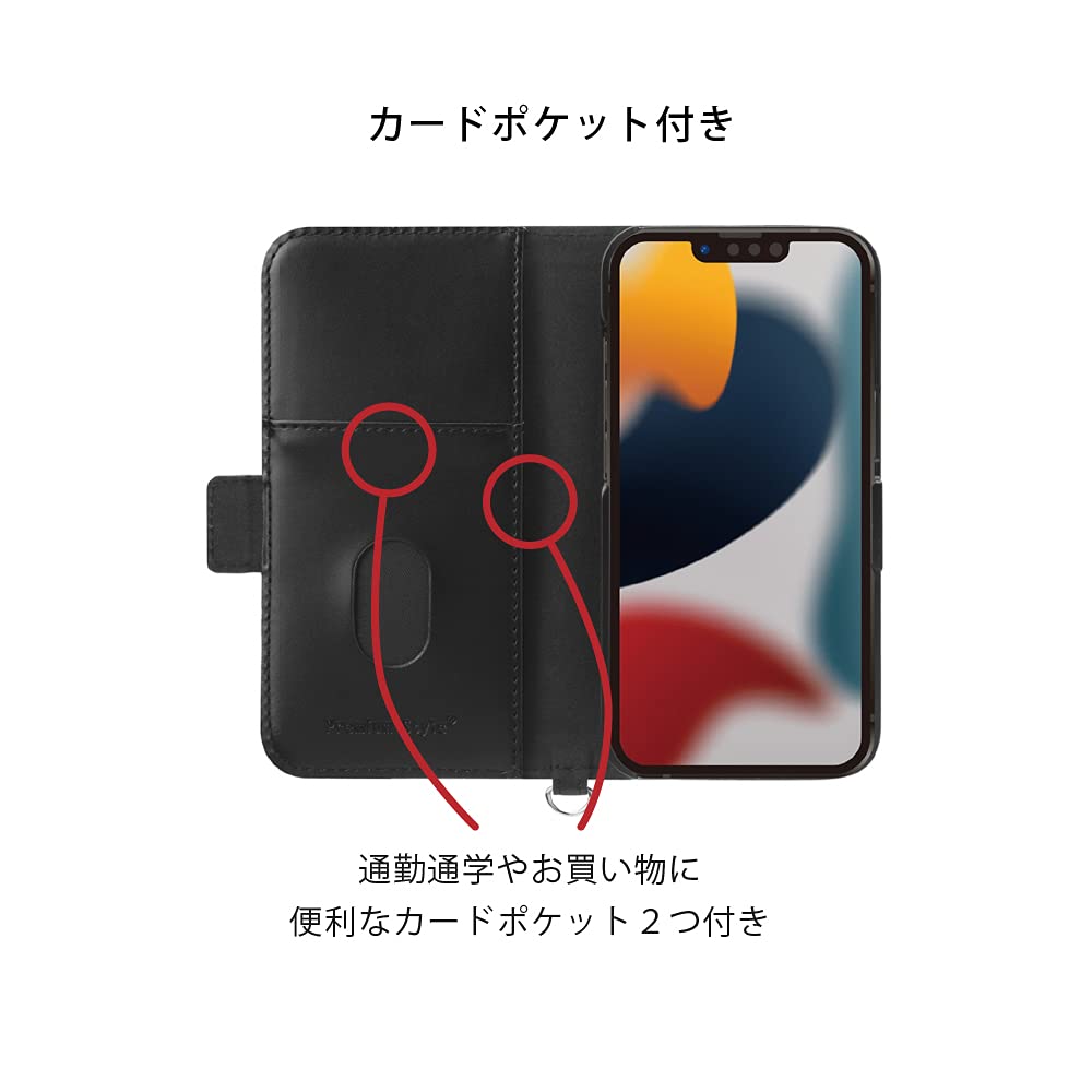 Amazon.co.jp: Premium Style iPhone 13 Pro用 フリップカバー