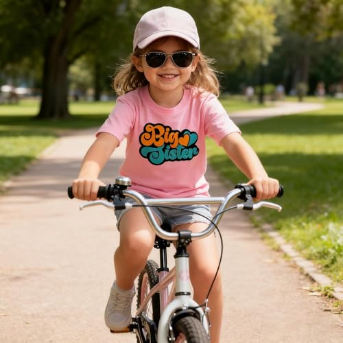 Image of Big Sister Shirt for Girls Toddler Kids Pregnancy Announcement Promoted to Big Sis T-Shirt Summer Short Sleeve Top