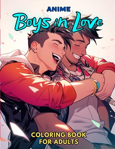 Anime: Boys in Love: Coloring Book for Adults: Grayscale Images (Anime Grayscale Coloring Books for Adults) image 2