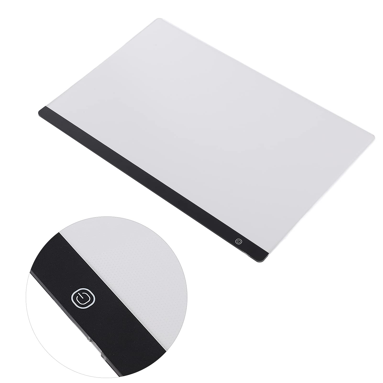 Light Drawing Pad, Lighting Uniform Convenient Storage Copy Board 3 Level Brightness Adjustment with USB Cable for Embossing for Copying for Sketch for Drawing