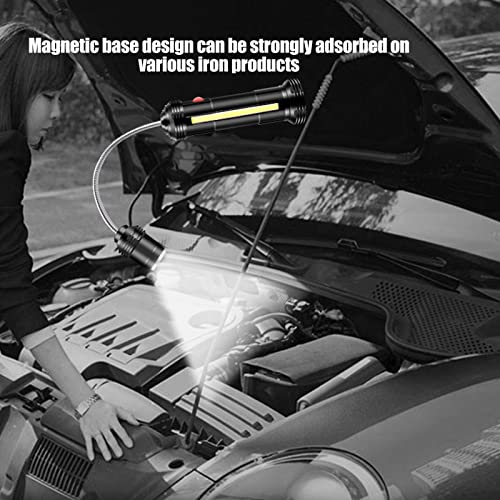 Grilllicht mit Seitenlampe, Flexibles Schwanenhals-Grilllicht, Magnetfuß, Wasser- und hitzebeständig, Grillgeschenke für Männer und Frauen