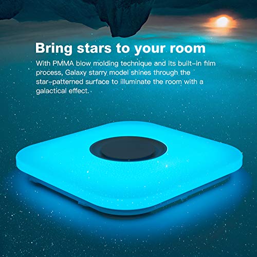 Plafonnier LED 24W Bluetooth RVB avec télécommande et contrôle par application - 3