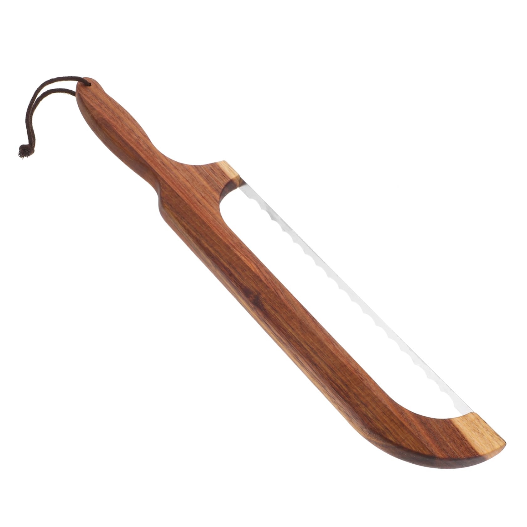 ERINGOGO Home Bread Slicer Wooden Handle Ergonomic Knife for Slicing Toast Cake and Breads Lame Bread Tool