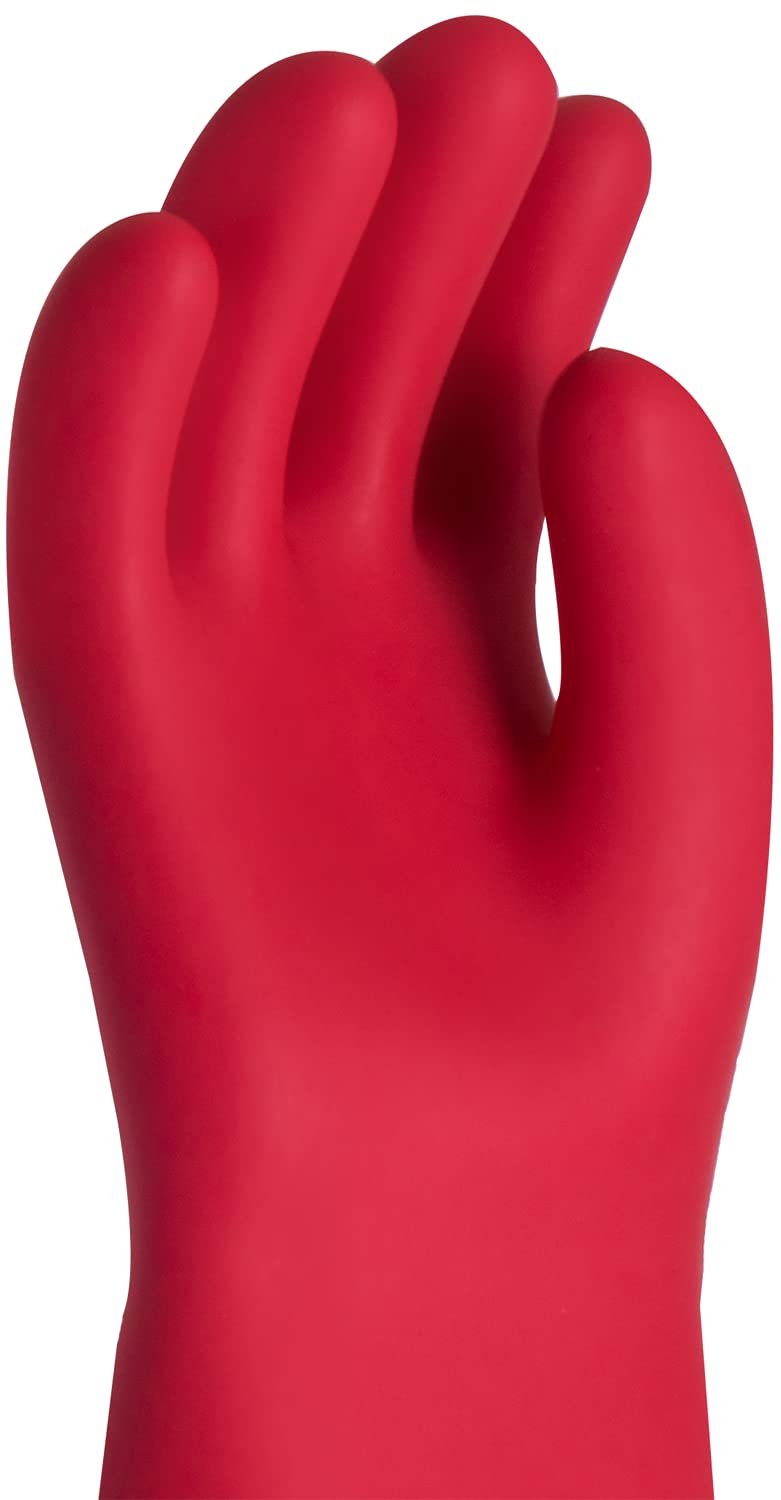 PRO FIT 703 - Guantes de protección para electricista - Guantes de trabajo contra electricidad - EN 60903 (clase 0) - Rojo - 10/XL