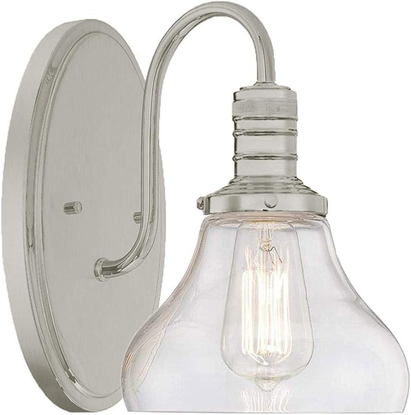 10715 Berton Wall Sconce, Brushed Nickel