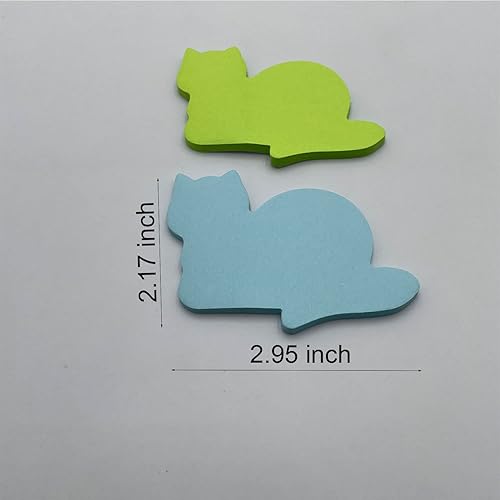 Miniatura 2 de Nicepaper Lindas notas adhesivas de gatos, 240 hojas, 30 hojasbloc, 8 notas autoadhesivas de colores pastel brillantes, regalos para amantes de los