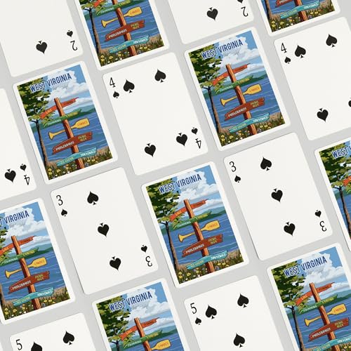 Lantern Press Baraja de Poker West Virginia 52 Cartas miniatura 4