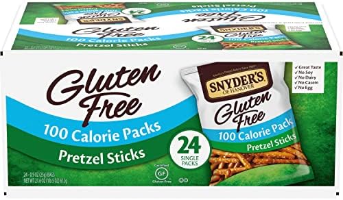 Snyder's Of Hanover, Gluten Free Pretzel Sticks, 100 Calorie Packs, 24 Ct
