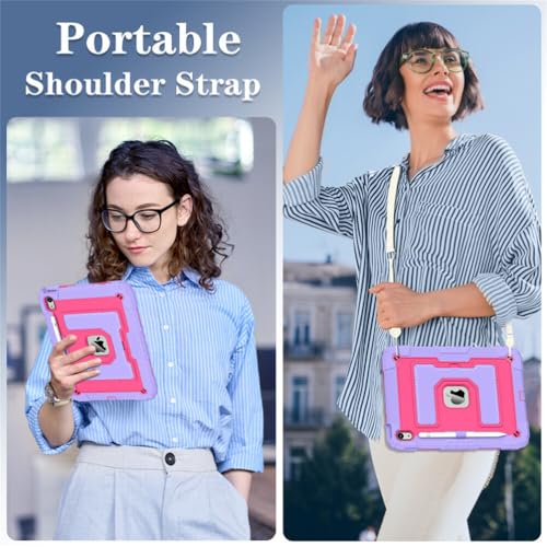 Étui iPad 8e génération anti-chute coque sangle silicone - 4